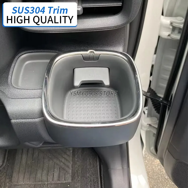 

2 шт. крышка держателя для напитков, отделка из нержавеющей стали для Toyota Sienta 10, интерьер автомобиля, хромированный Стайлинг, аксессуары для интерьера