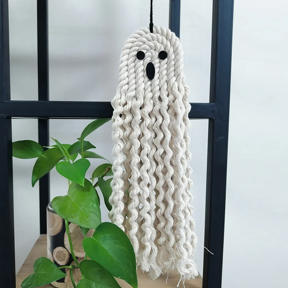 

2 Pcs Witch Hanging Ornaments Decorations Ghost Prop Halloween Decors Creepy Cotton Scary Decorative Props Party Layout