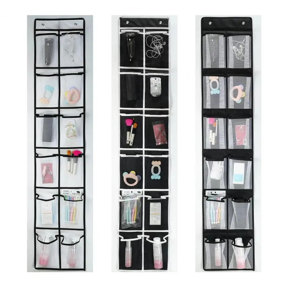 

Great Hanging Storage Bag Foldable Mesh Fabric Good Load-bearing Hanging Bag Multifunctional Hanging Organizer for Bedroom