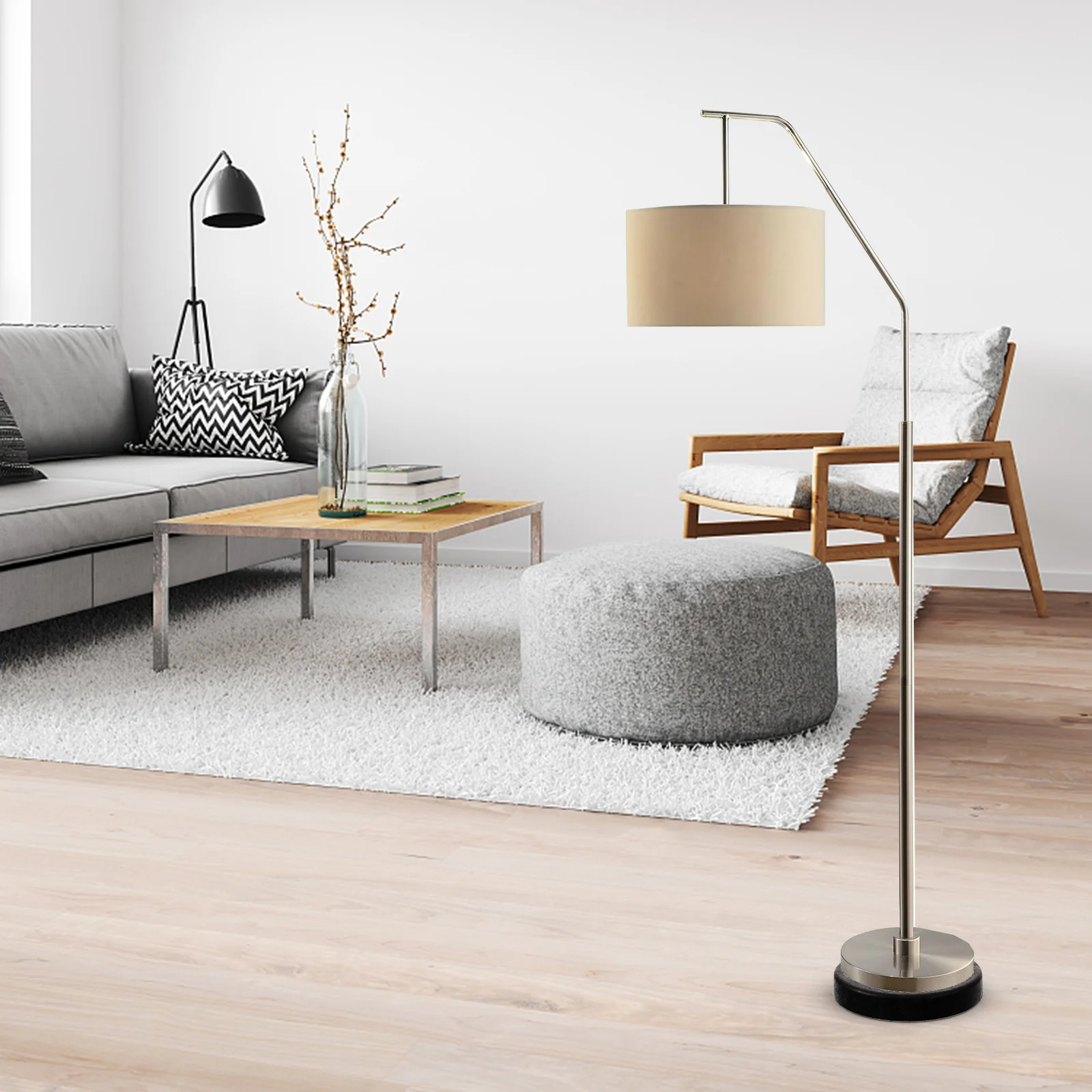 Черный цоколь лампы настольный противовес напольный светильник стеклянный