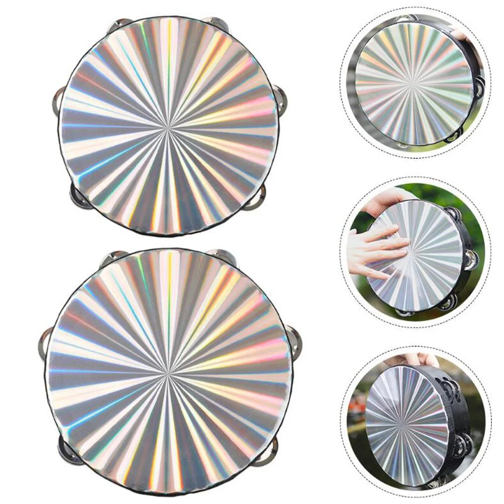 

Tambourine Drum Hand Headless Kids Shaman Bongo Maracas Bell Adjustable Church Shakers Foot Egg Radiant Handheld Moon Half Held