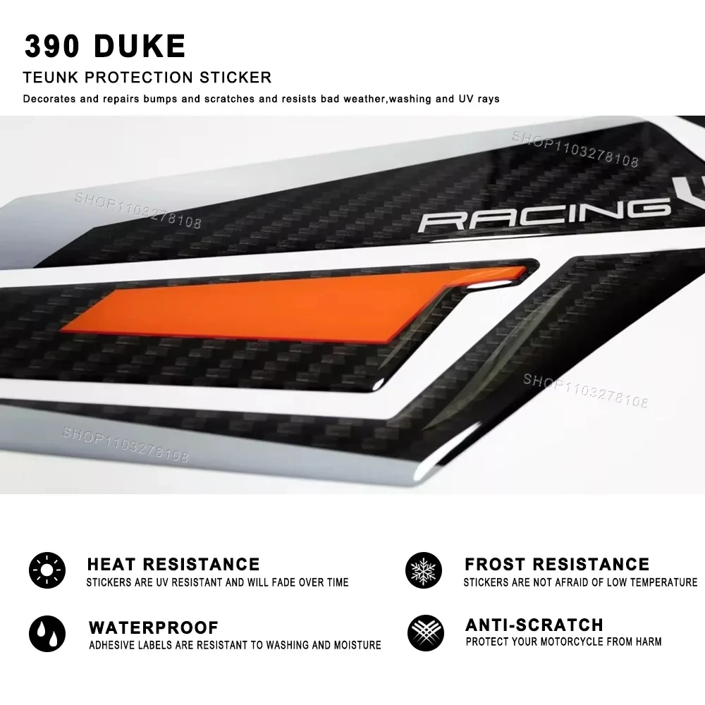 Наклейка для топливного бака мотоцикла Duke 390 duke 3D гелевая эпоксидная наклейка