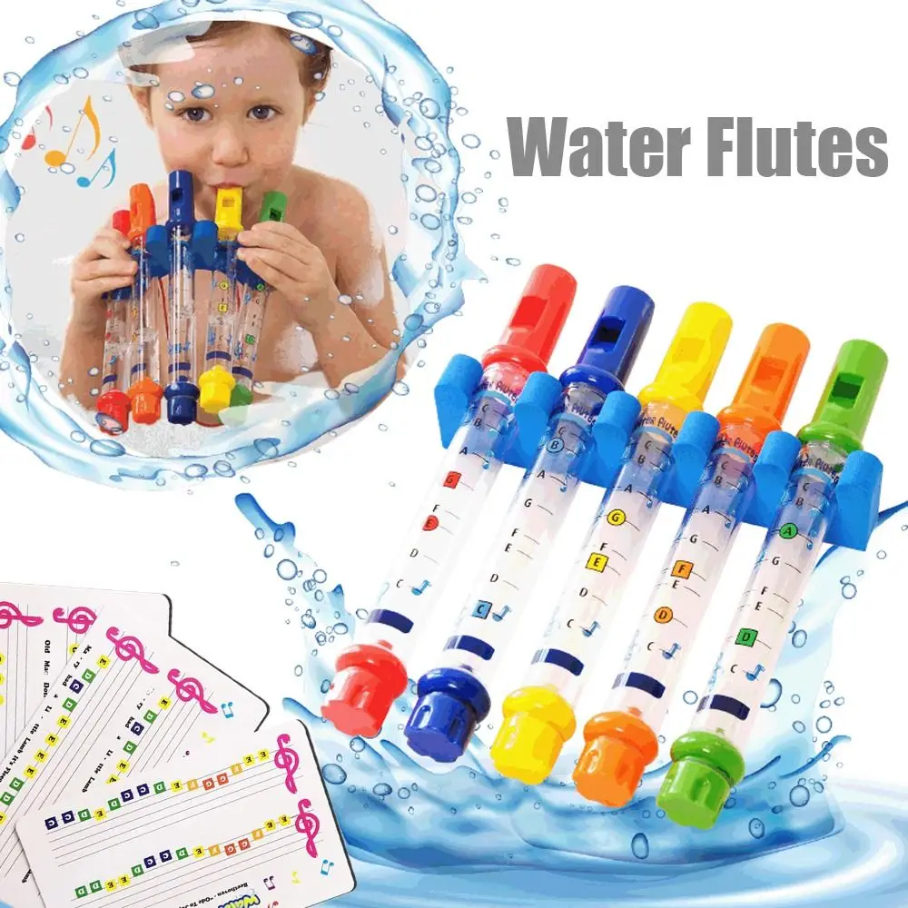 

Boy Girls Musical Children Preschool Educational Whistling Tube Bath Water Flutes Kids Whistle Bathing Toys