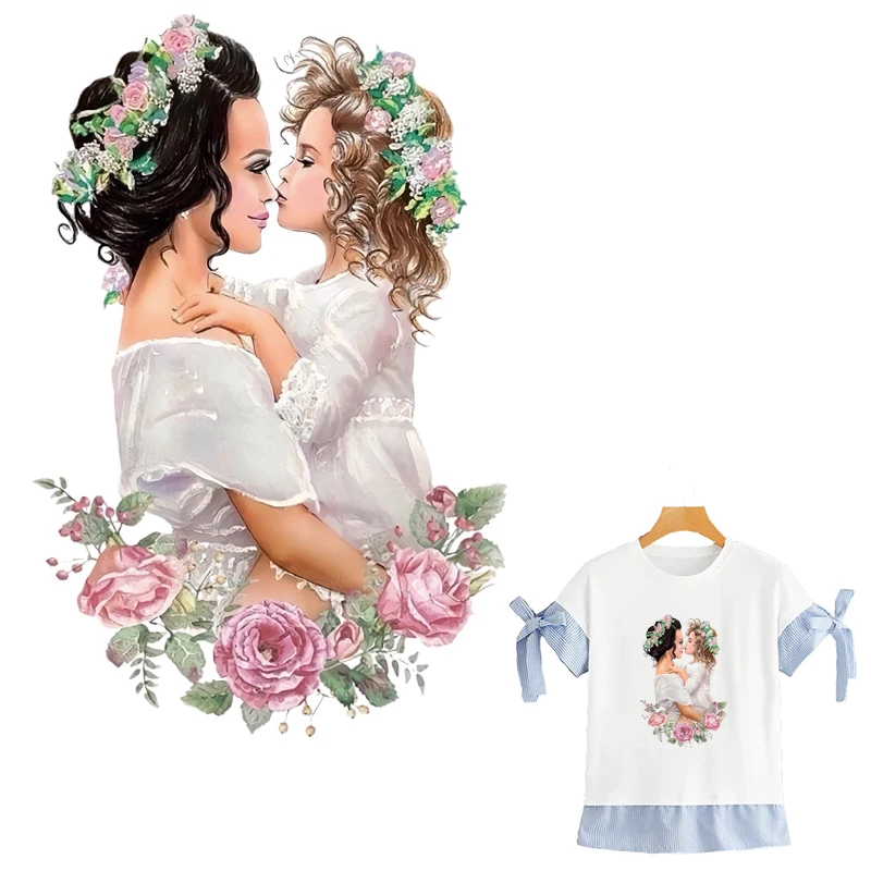 

Hog With Mom Iron On Patches для девочек, сделай сам, термопечать, аппликация, Parches Ropa Hoodies, футболка, одежда, наклейки, термонаклейка, патч