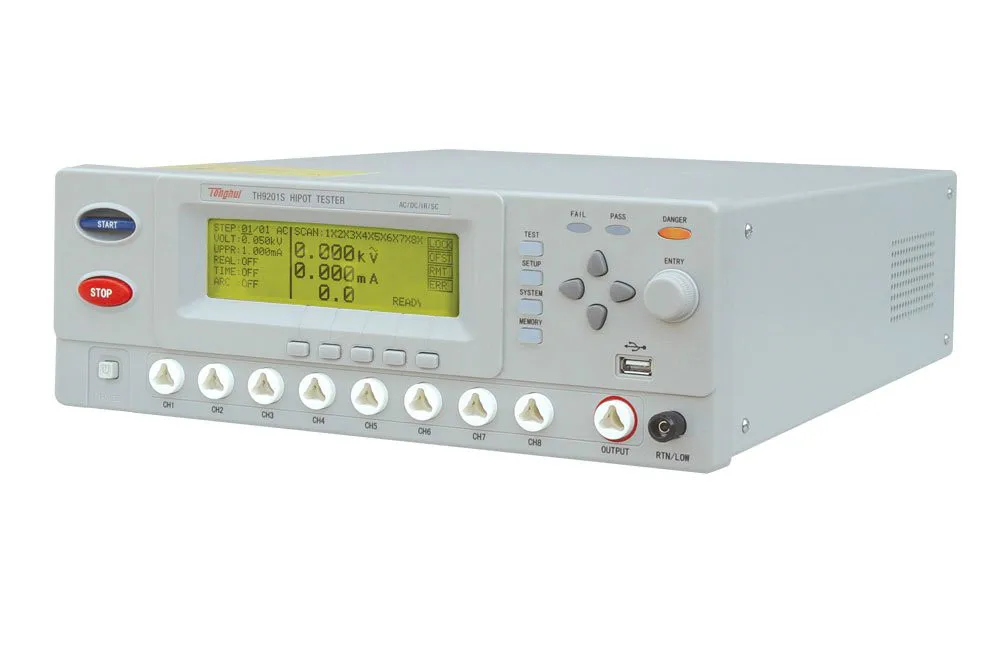 8-канальный сканирующий тестер хитового напряжения переменного/постоянного