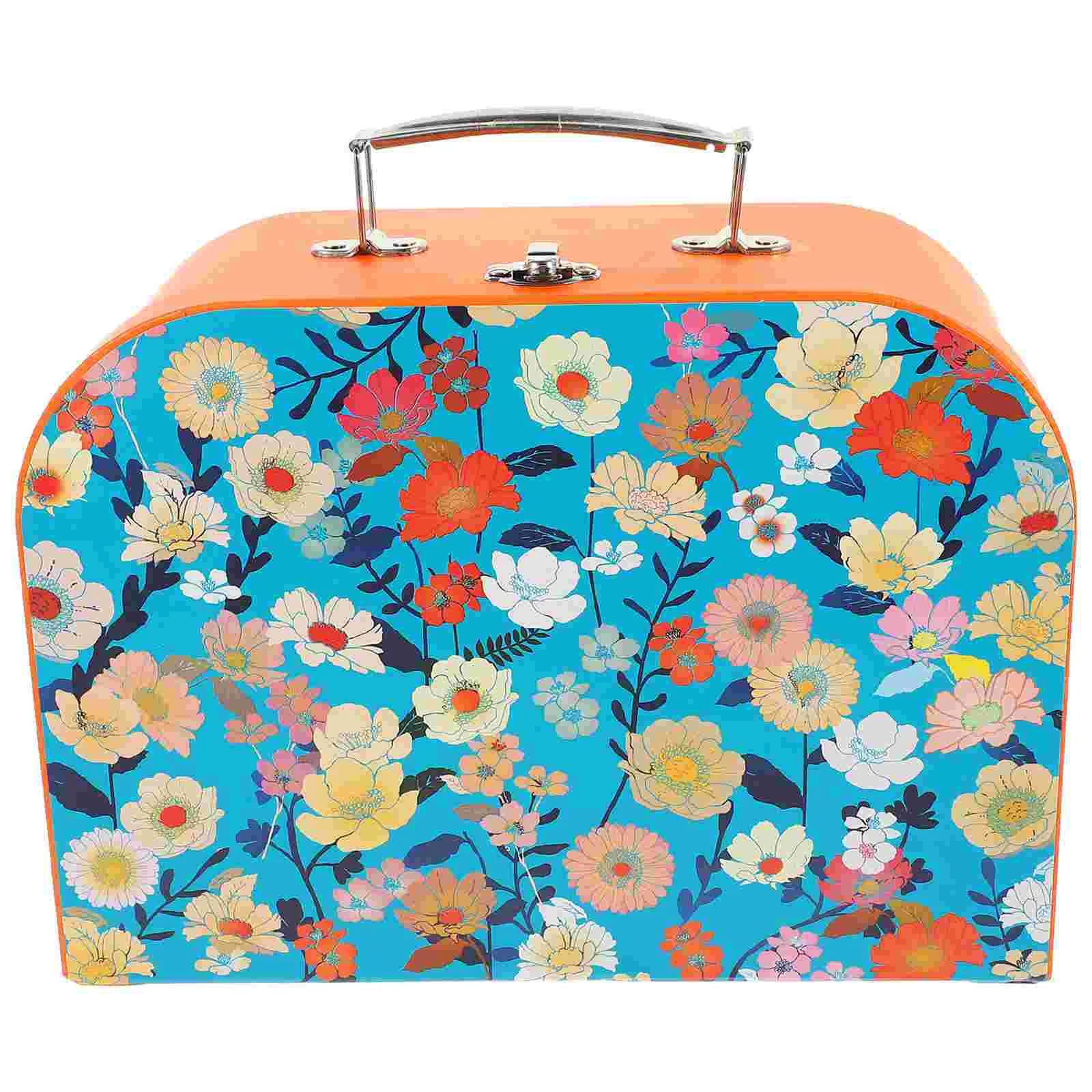 

Storage Boxes Suitcase Box Cardboard Paperboard Gift Suitcasesdecorative Organizer Mini Travel Photo Decor Favor Wedding Lids