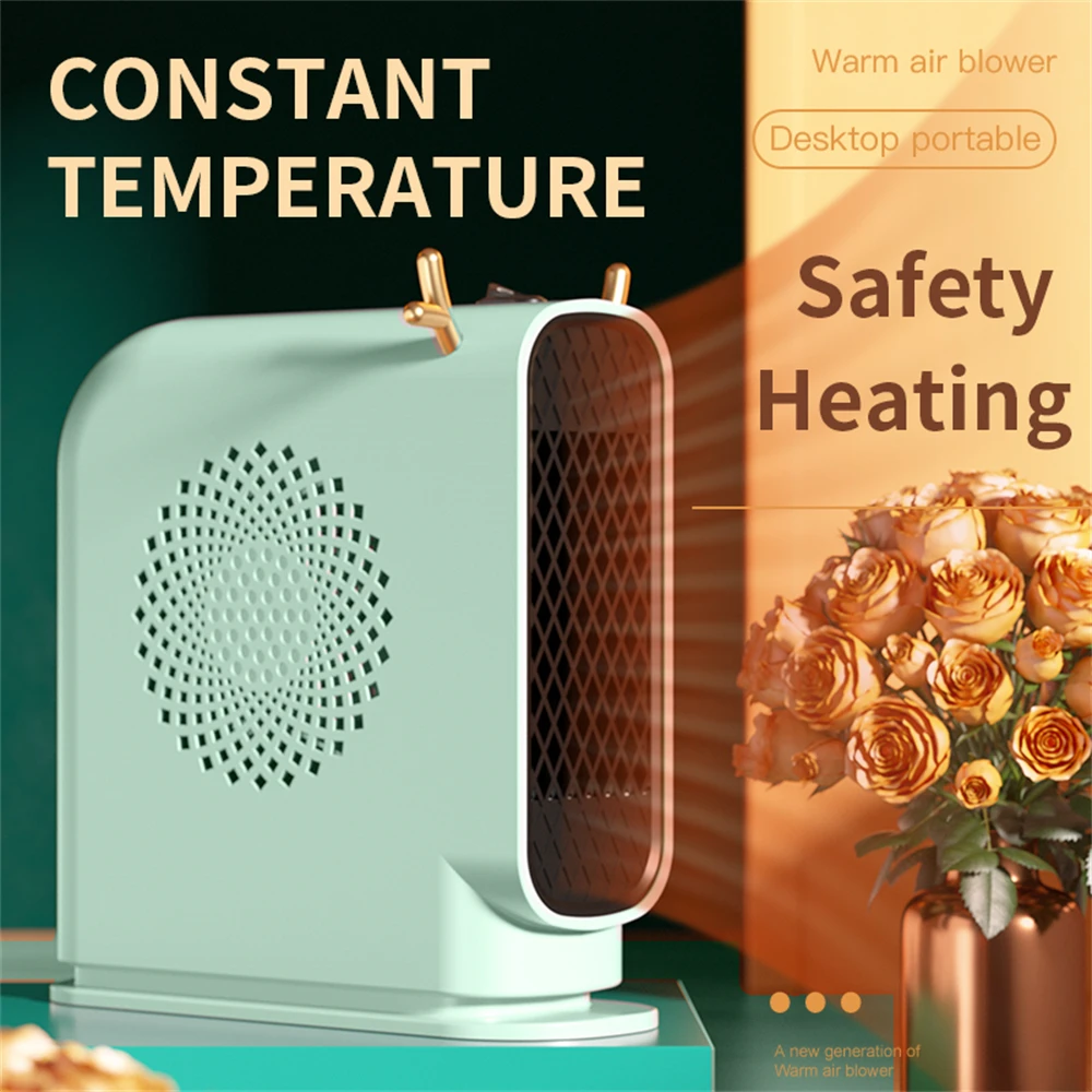

500W Electric Heater Household Smart Thermostat Fan Heater Winter Warming Electric Heater Air Circulation Fan Heating Machine