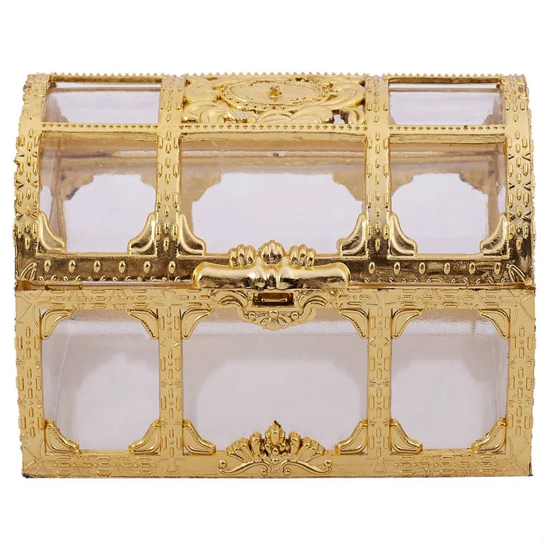 

4X Mini Jewelry Box Candy Ring Earrings Necklace Case Gift Birthday Party Wedding Decor Jewelry Gold S
