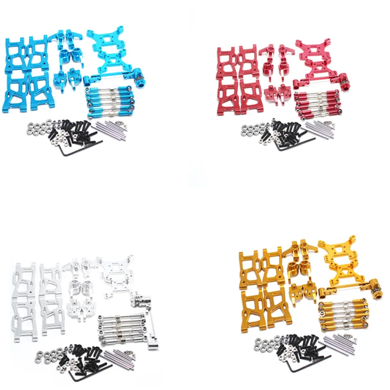 

-Upgrade Parts For Wltoys 1: 14 144001 RC Car Metal Steering Swing Arm Base C Rear Hub Seat Servo Pull Rod