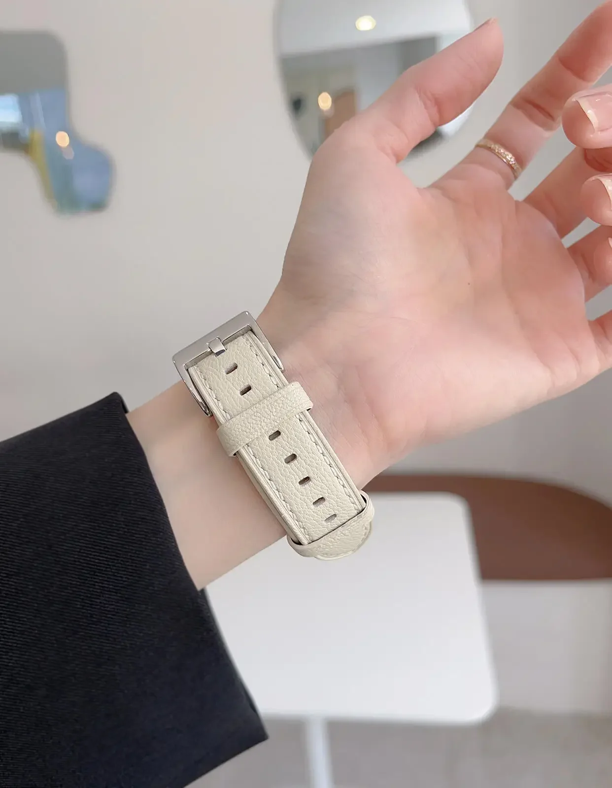 Фото Превосходная кожаная петля Correa для Apple Watch Band Series 11/110/9/8/7/6/5/4/3/2 38 мм 40 мм 41 мм 42 мм 44 мм 45 мм 46 мм 49 мм Ремешок №4