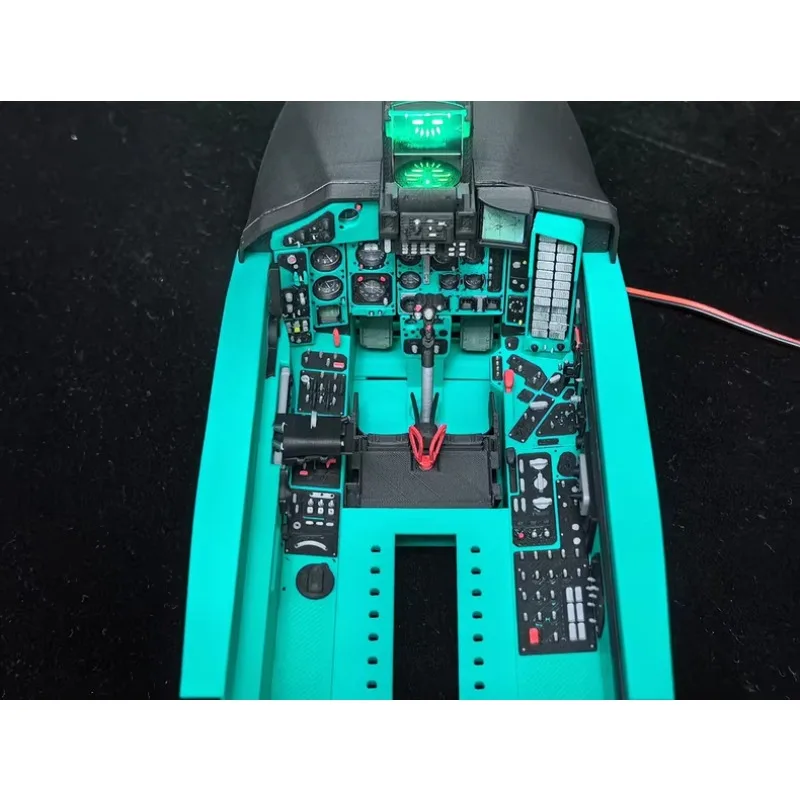 Фото Комплект для переоборудования кабины FPV-джета Freewing 80mm MiG-29 Fulcrum RC EDF с реалистичной имитацией интерьера, деталь для радиоуправляемых самолетов №2