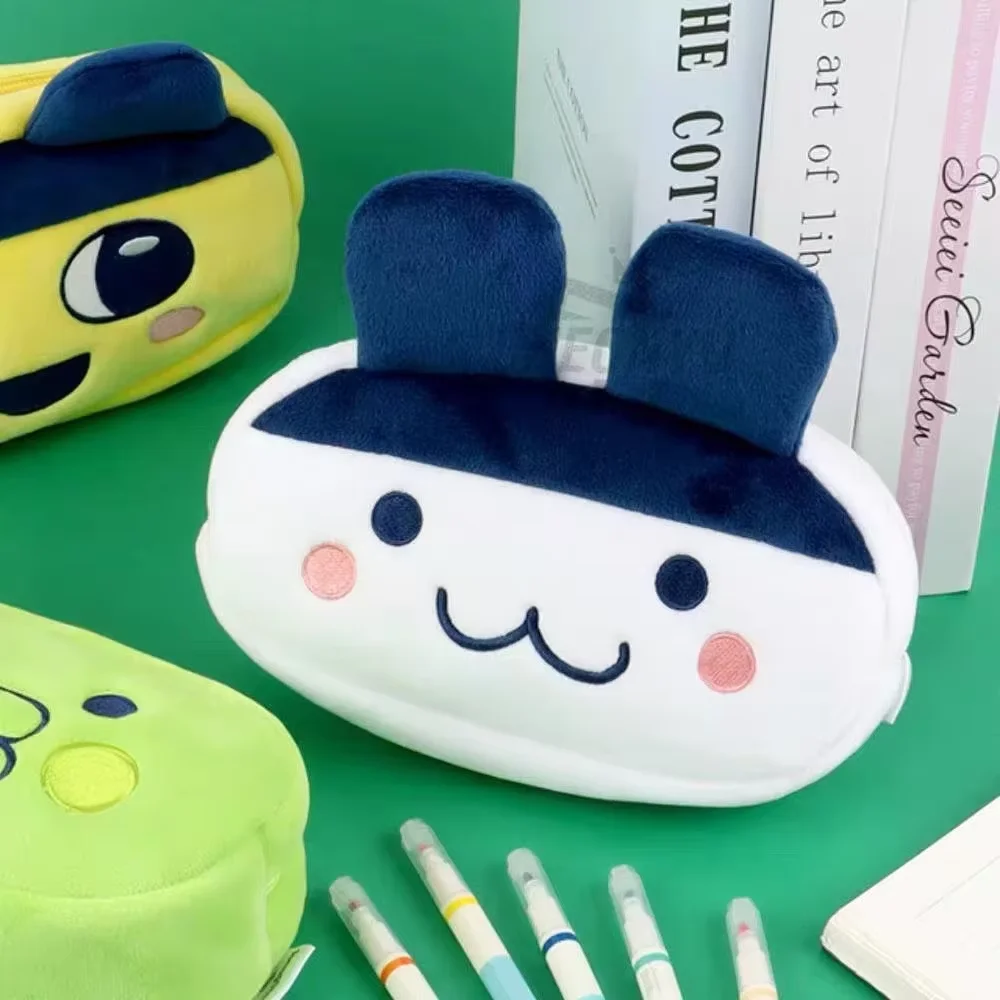 

: Плюшевая сумка-пенал с персонажами Tamagotchi, Mametchi, Kuchipatchi, Mimitchi, большая вместительная сумка для хранения канцелярских принадлежностей