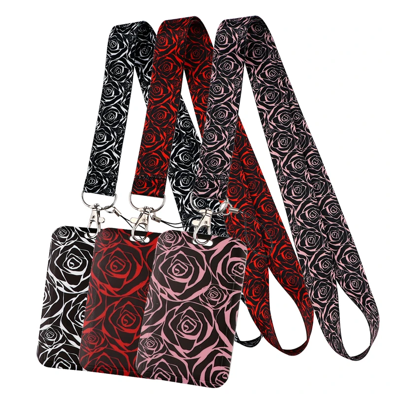 

Брелок для ключей C4139, красная роза, ремень для ключей, USB-держатель для ID-карты, аксессуары для телефона