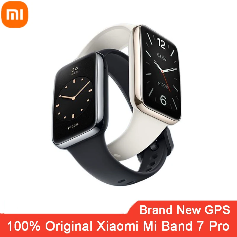 Оригинальный Смарт-браслет Xiaomi Mi Band 7 Pro с GPS фитнес-трекер AMOLED экраном для
