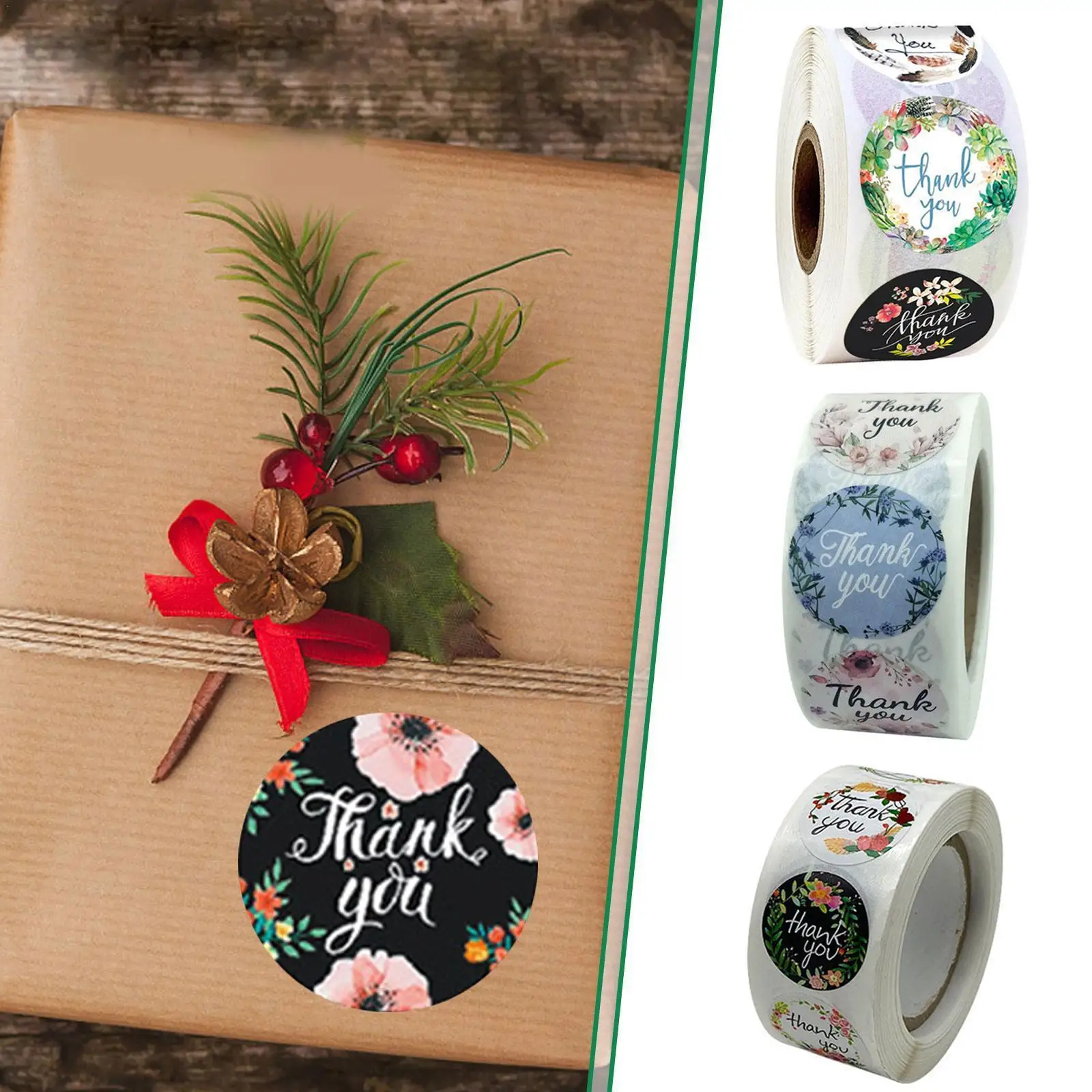 

Фотообои для телефона, Круглые Цветочные разноцветные этикетки, наклейка, уплотнение конверта, сухая клейкая этикетка S5z0