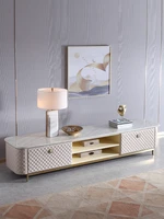 italian light luxury tv cabinet marble postmodern designer living room low floor cabinet hong kong tv cabinet tea table combinat