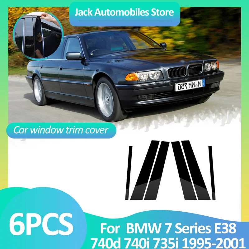 Крышка окна автомобиля для BMW 7 серии E38 740d 740i 735i 1995~2001 1998 Наклейки на стойки