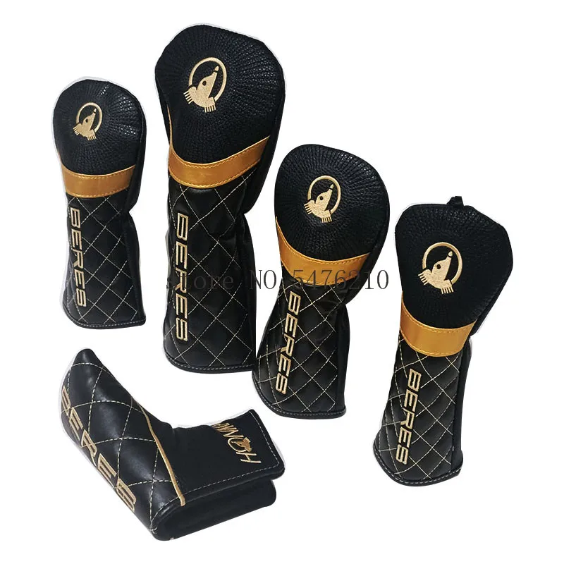

Golf Clubs Headcover Driver Covers Fairway Wood Cover Hybrid Cover putter Cover Premium Leather Golf Wood Covers
