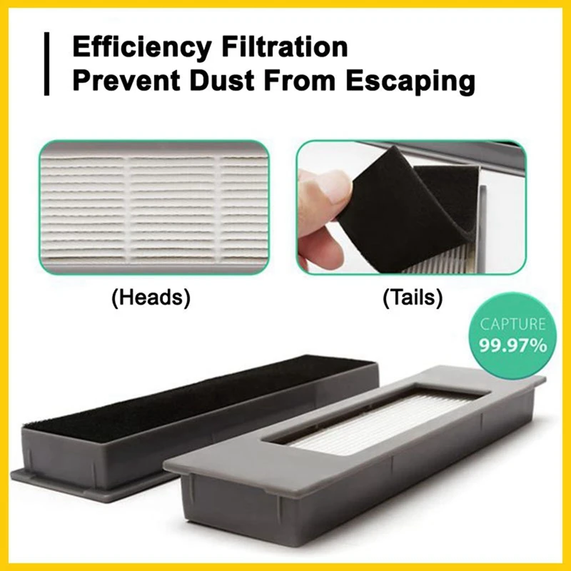 HEPA фильтр боковая щетка основная насадка на швабру роликовая для пылесоса ECOVACS