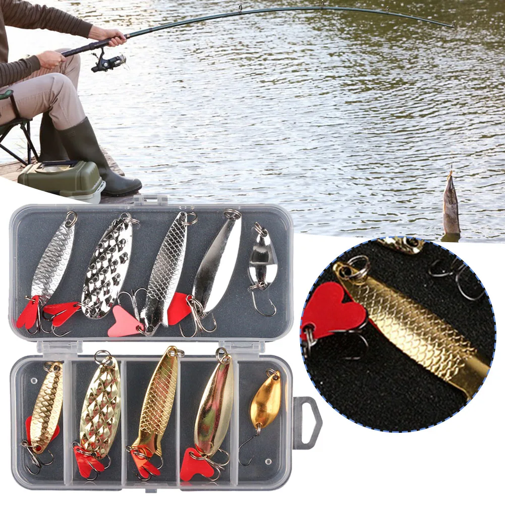 

10pcs Pineapples Sequin Lure Bait Set Portable Reusable Artificial Lure Bait Fishing Accessories