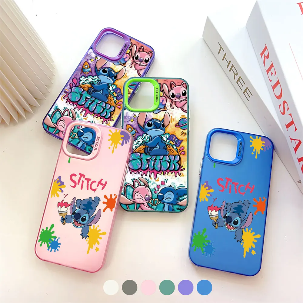 Disney Lilo Stitch Anime PHONE CASE FOR VIVO Y100 Y93 Y91 Y81 Y78 M TI Y77T Y56 Y51 Y50 Y36Y35 Y33Y Y33S Y32 Y22 S PLUS 5G