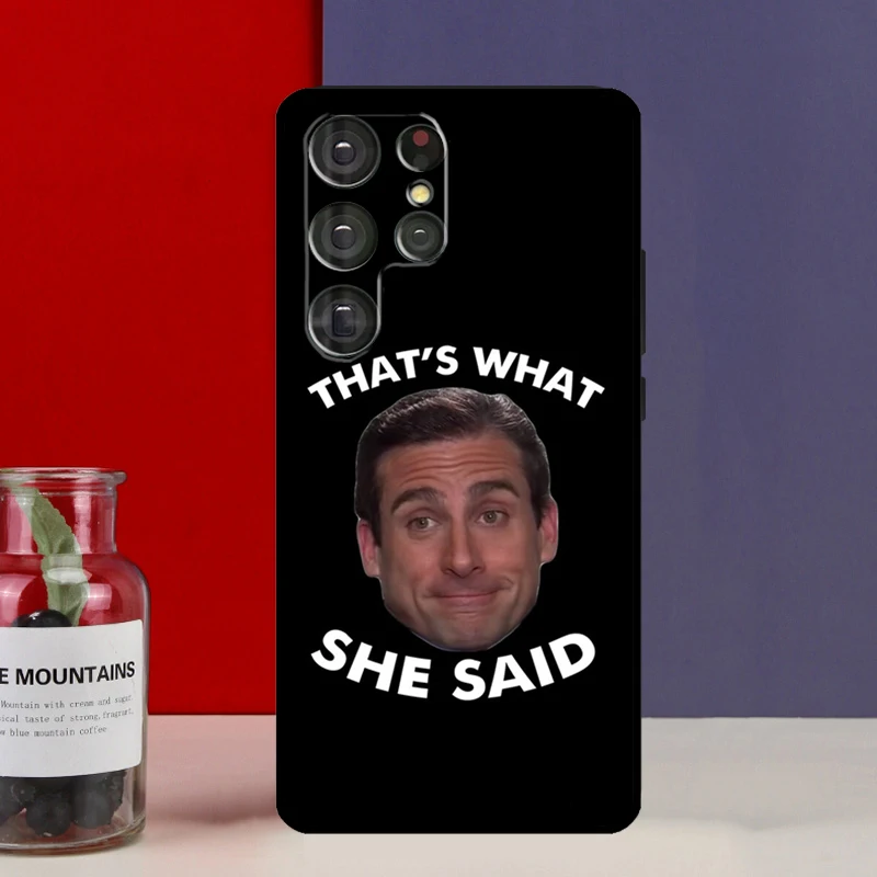 Michael Scott That’s What She Said Back Cover For Samsung Galaxy S20 FE S21 FE S22 Ultra Note 20 10 S8 S9 S10 S22 Plus Case images - 6