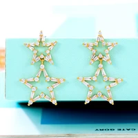missvikki trendy stars drop earrings for women bohemian earrings geometric drop earring 2021 brincos female diy fashion jewelry
