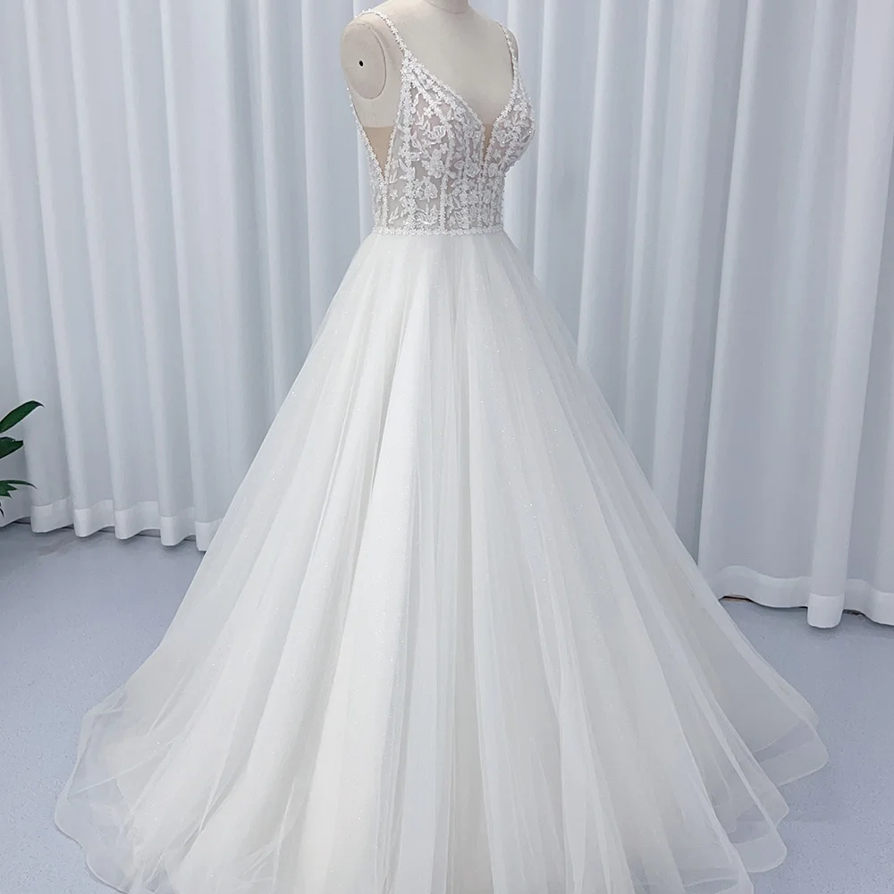 Классические свадебные платья для женщин винтажные кружевные халаты на тонких