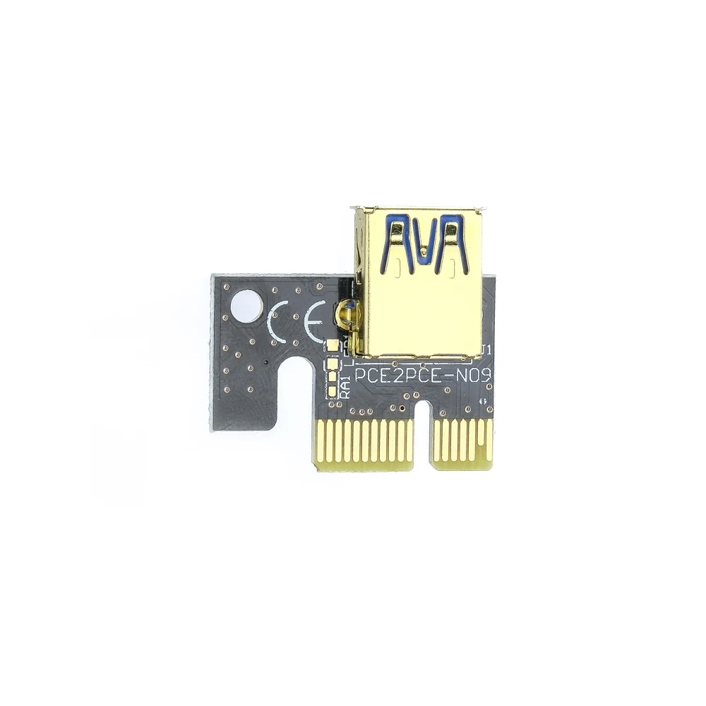 Райзер для видеокарты 009s MOLEX 6 PIN SATA PCI-E 1X - 16X 6шт |