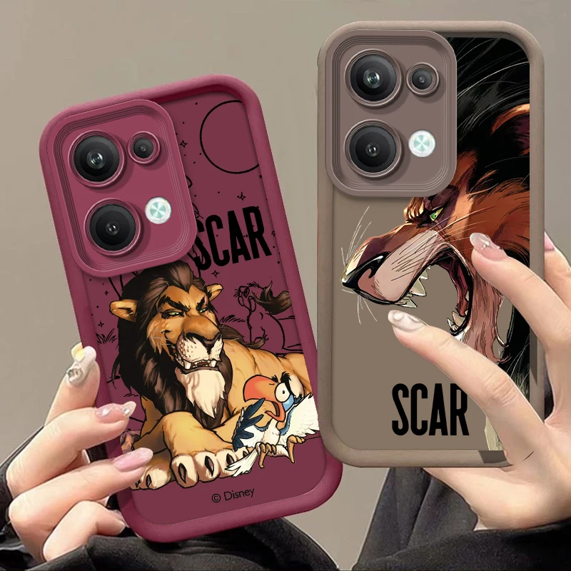 Лев Король шрам для OPPO Find X5 X3 A58 A57 A55 A53 A54 A92 A72 A74 A36 A76 A78 A94 лестница глаз