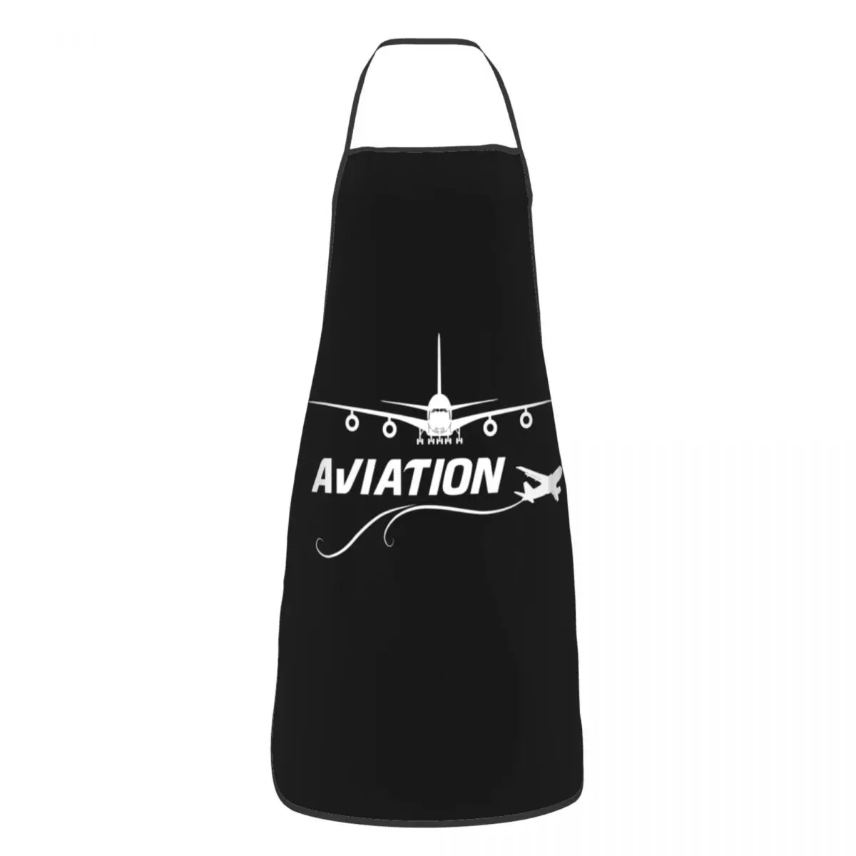 

Aviation Lover Bib Apron Adult Women Men Chef Tablier Cuisine for Kitchen Cooking Airplane Pilot Aviator Air Fighter Gardening