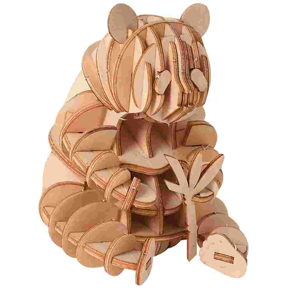 

1pc Wooden Assembly Wooden Puzzles for Boy Educational Jigsaw Puzzles Model DIY Wooden Craft Kit
