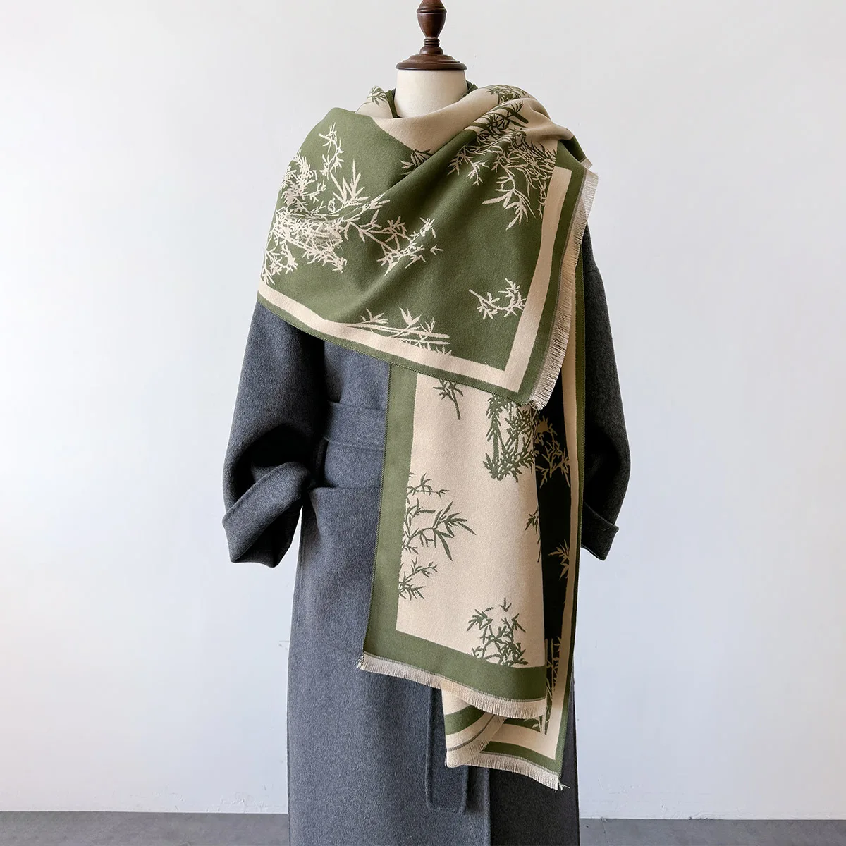 Зимний шарф женские кашемировые шали из пашмины и накидки женский дизайн толстый