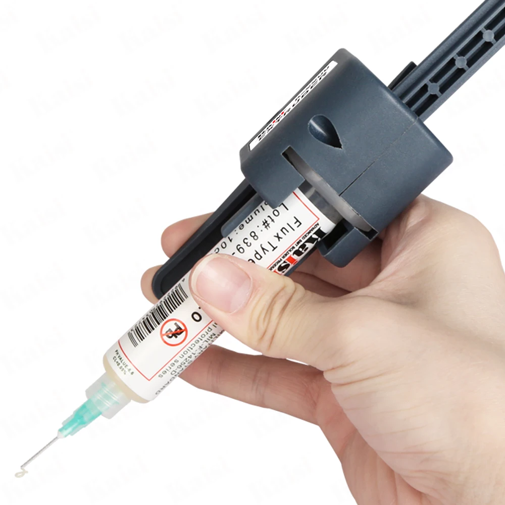 Фото Kaisi K-2208 Устройство для подачи паяльной пасты (5/10 шт.) TubeMate, экструдер-пресс, вспомогательный инструмент, аксессуары для пайки и сварки №4