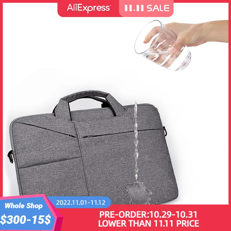 

Laptop Bag 13.3 14.1 15.4 15.6 Inch Waterproof Notebook Case for Macbook Air Pro 13 15 Asus Computer Shoulder Handbag Briefcase