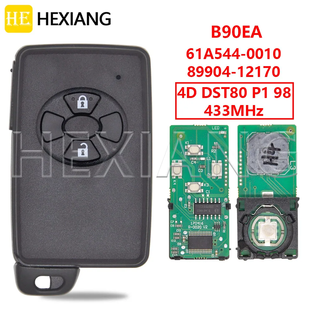 Автомобильный пульт дистанционного управления HE B90EA 4D DST80 P1 98 433 МГц с 2 кнопками