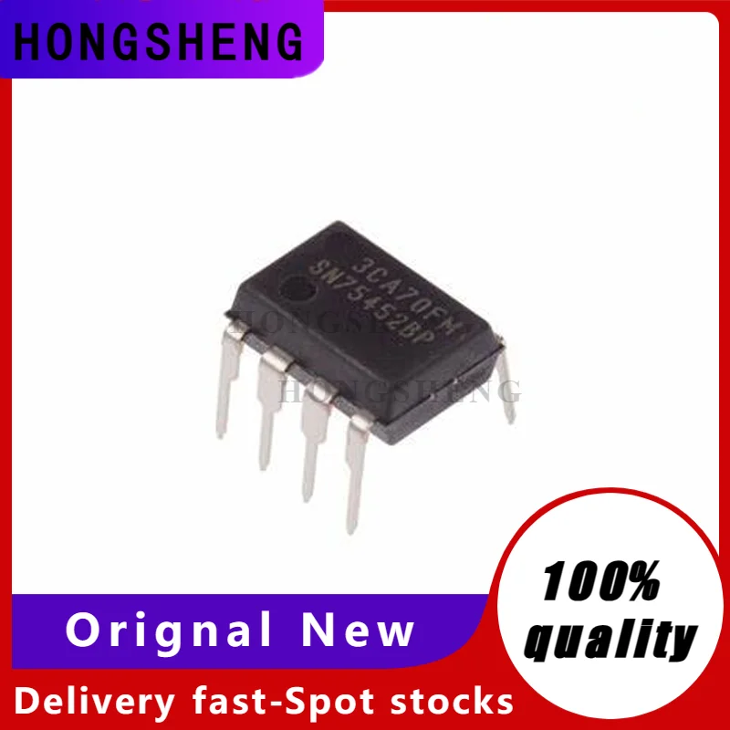 

10 unids/lote SN75452BP DS75452N HD75452BP DIP-8 75452 SN75452 DS75452 HD75452
