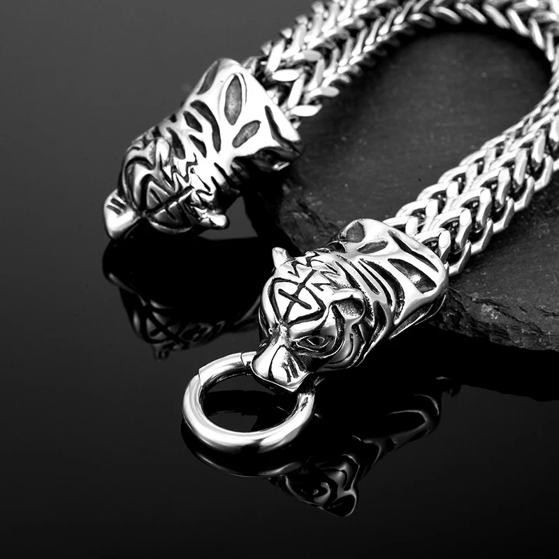 Мужской модный браслет в стиле хип-хоп панк мужской креативный из нержавеющей