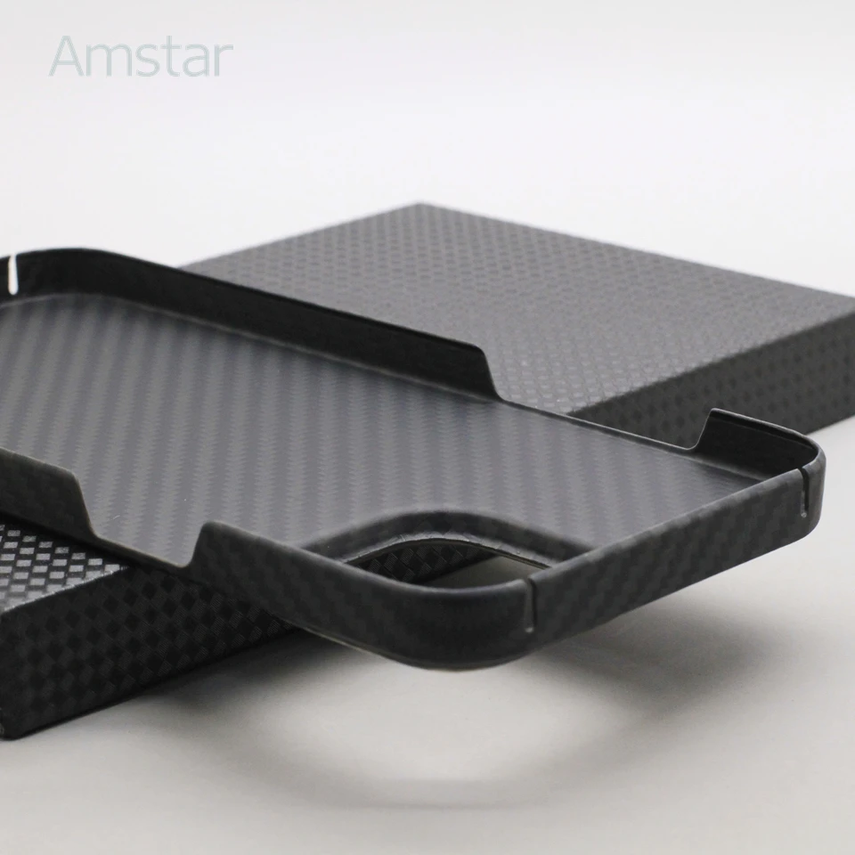Магнитный чехол Amstar из углеродного волокна для телефона iPhone 14 Pro Max Plus