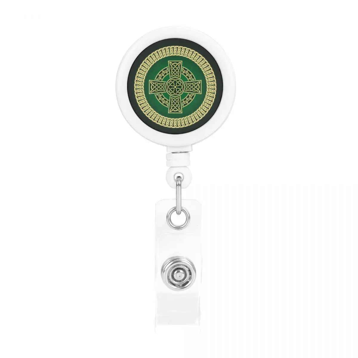 

Выдвижной Бейдж, брелок, кельтский крест, с принтом, бейдж для удостоверения личности, держатель для карт, брелок для ремня, брелок для ключе...