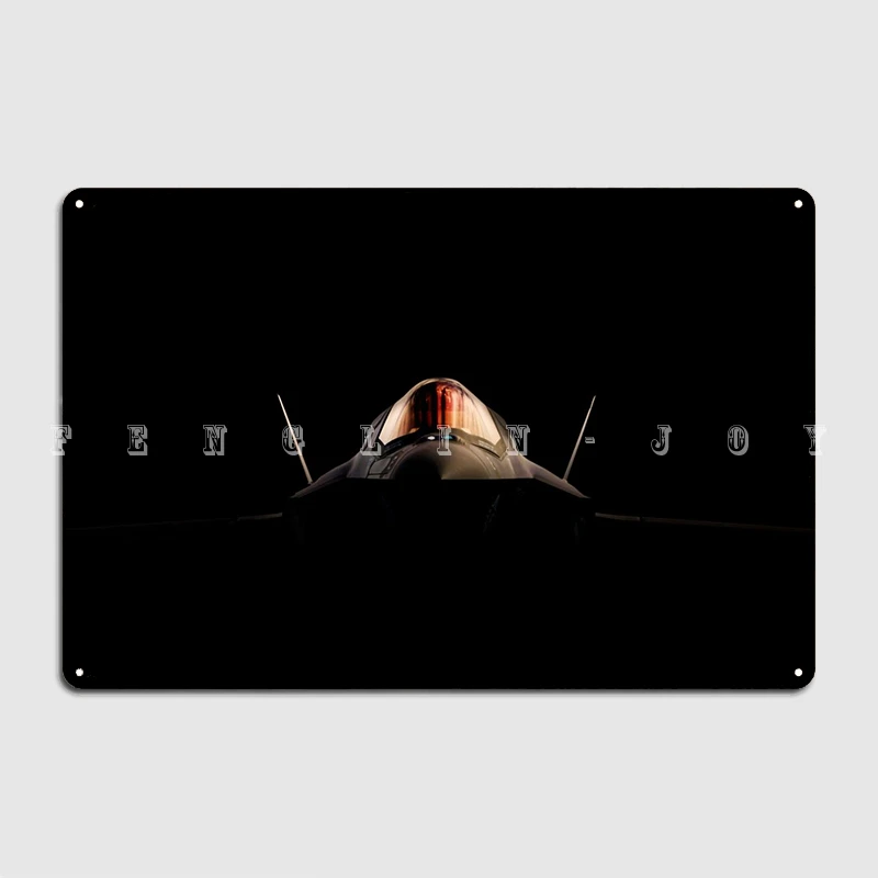 

Металлический плакат 5-го поколения F35 Lightning Ii, Настенная роспись для кинотеатра и гаража в стиле ретро, оловянный плакат