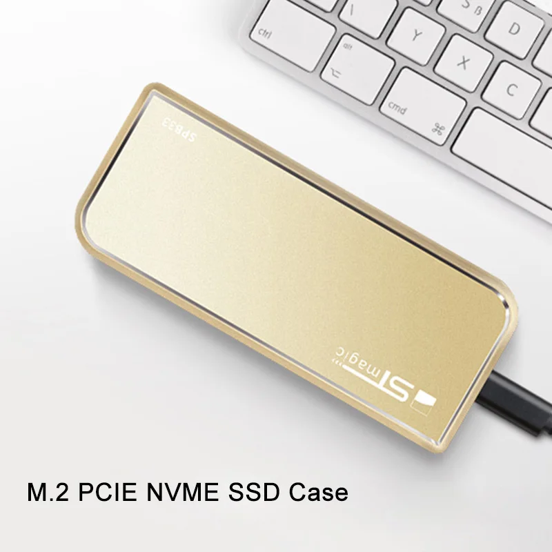 

Металлический Чехол Stmagic M.2 NVMe PCIE SSD, 10 Гбит/с, жесткий диск Gen2, диск для SSD 1,8 дюйма, высокоскоростной Тип C 3,1