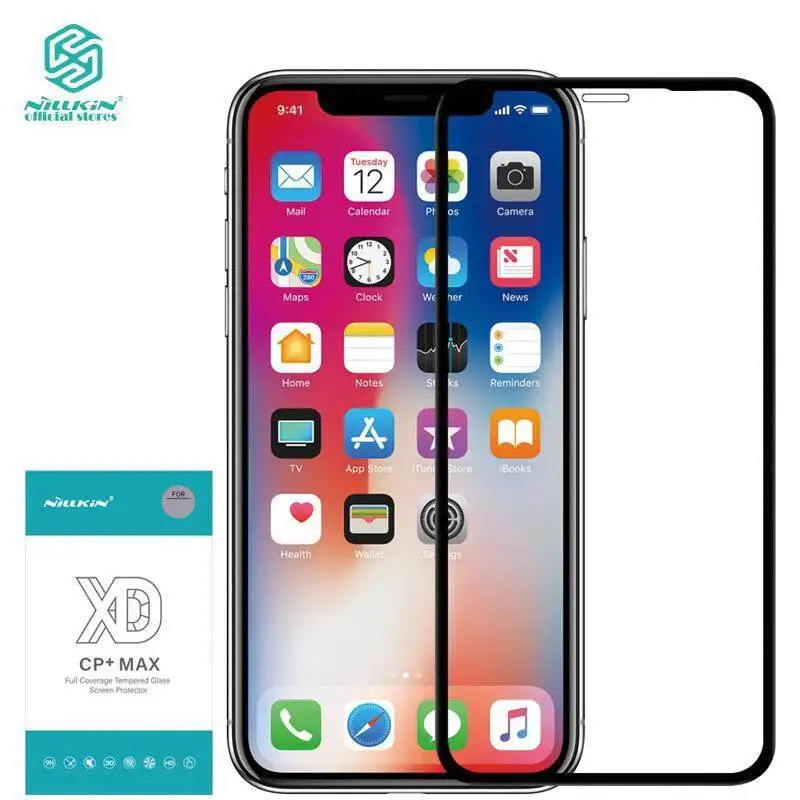 

Nillkin Full Cover Curved Tempered glass for iPhone XR Screen Protectors Anti-glare Explosion-Proof Protective Tempered Glass