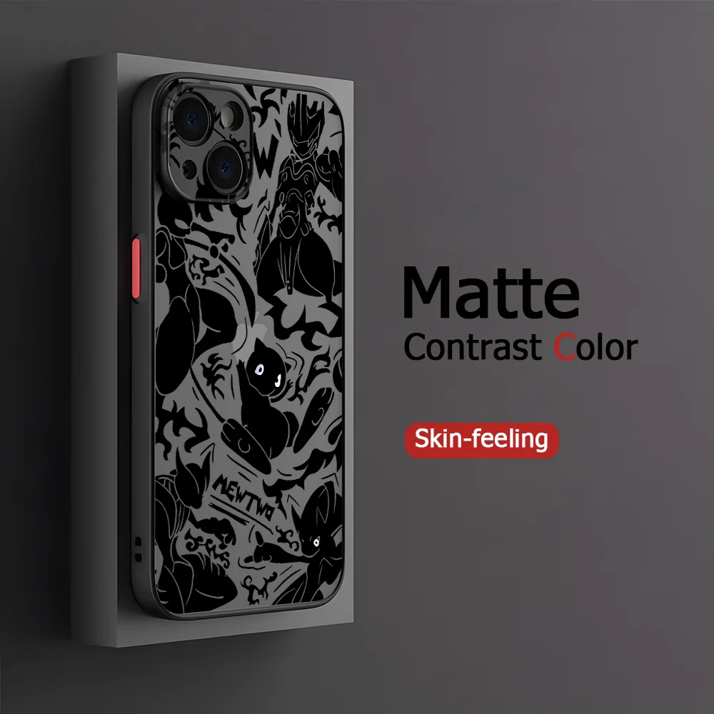 Крутой чехол для телефона Mewtwo Oppo A98 A96 A94 A78 A76 A74 A58 A57 A54 A38 A17 A16 A15 4G 5G матовый