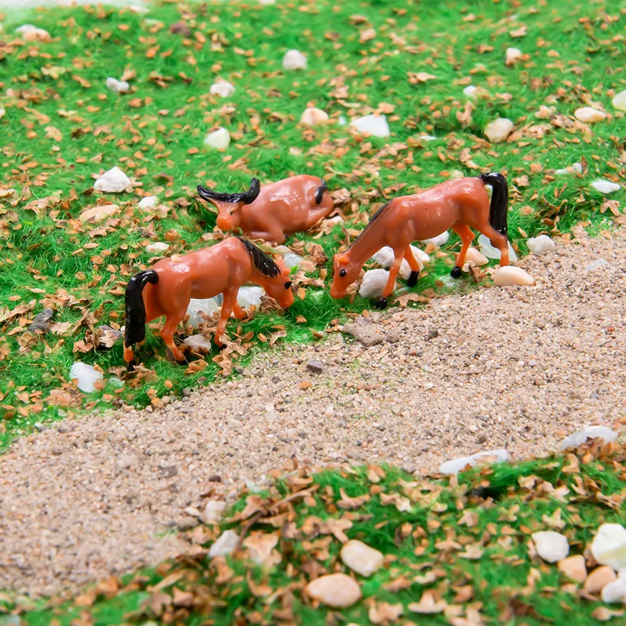 Статическая искусственная трава порошок микро ферма ландшафт песок стол