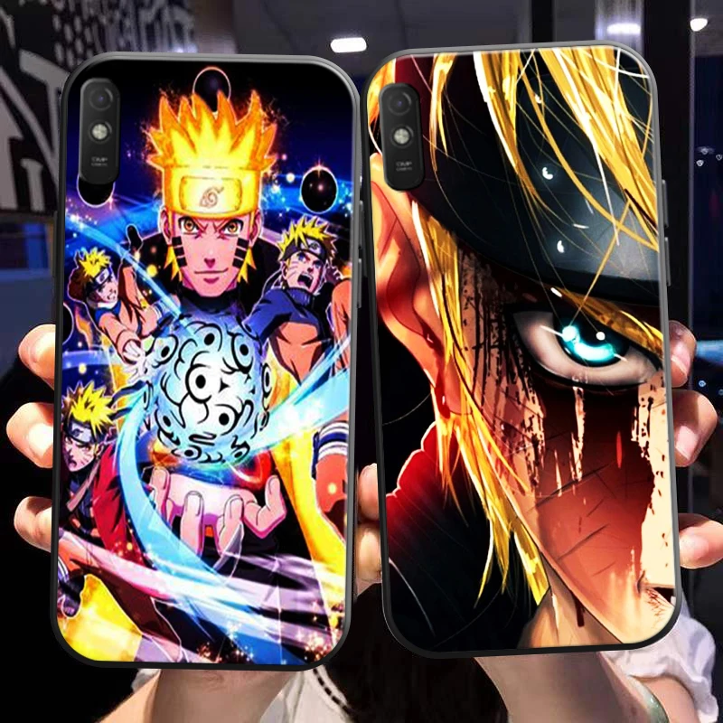 

Naruto Uchiha Sasuke For Xiaomi Redmi 9A Phone Case For Redmi 9AT Case Soft Carcasa Funda Silicone Cover Liquid Silicon Black