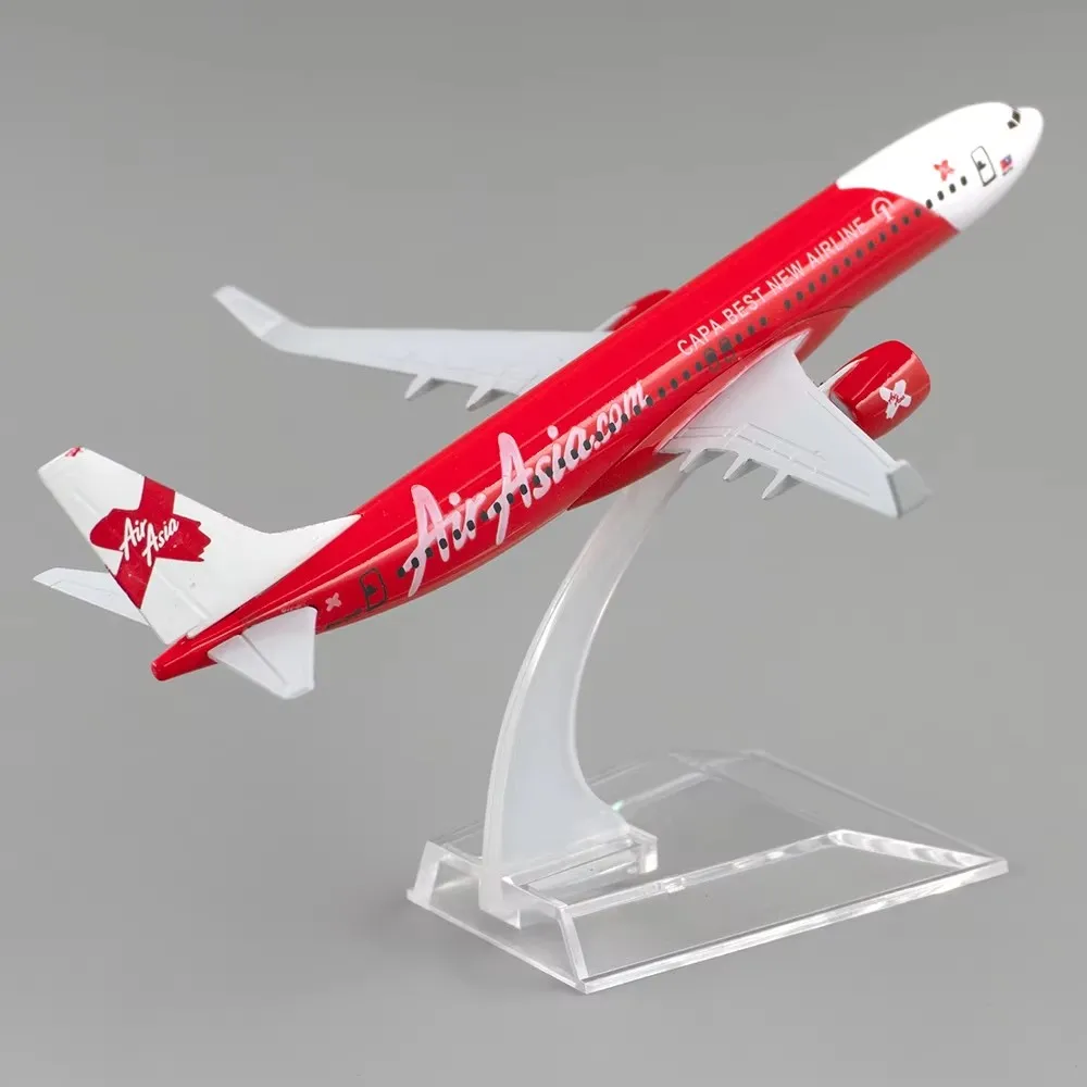 Масштаб 1/400 737 модель самолета из сплава 16 см B737 Air Asia Airlines с подставкой имитация