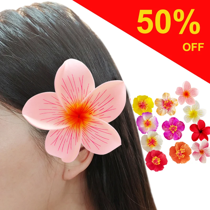 

Mixed Colors Foam Hawaiian Frangipani Artificial Plumeria Flower Petals Cap Hair Hat Wreath Floral DIY Bridal Wedding Decoration