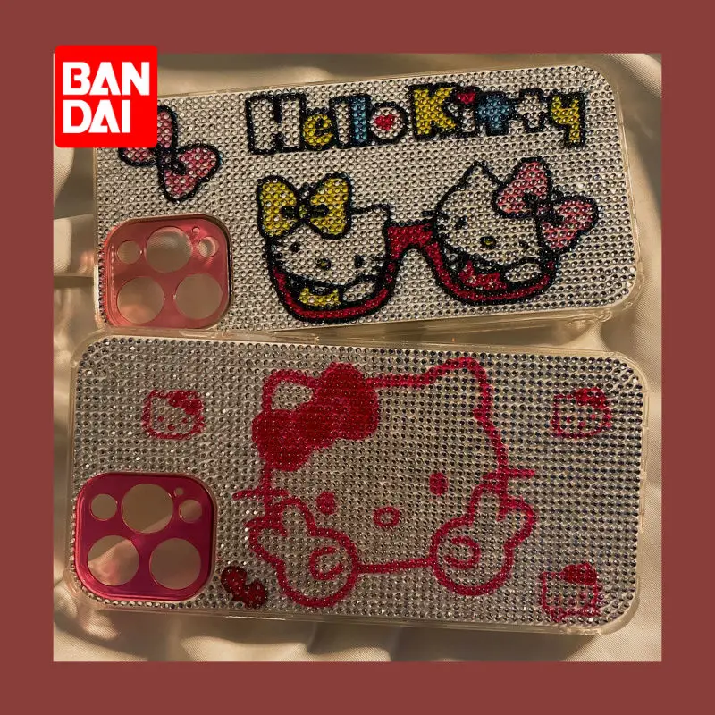 

Bandai Disney Luxury Rhinestone Phone Case for iPhone 13 13Pro 12 12Pro 11 Pro X XS Max XR 7 8 Plus Kawaii Cartoon Cover