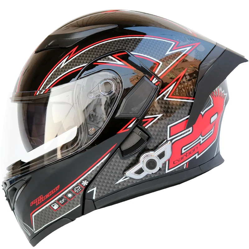 

Встроенная Bluetooth-гарнитура, перезаряжаемый защитный шлем, откидные шлемы, точечный раскрывающий открытый шлем, закрытый мотоциклетный шлем